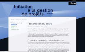 gestion de projet formation en ligne