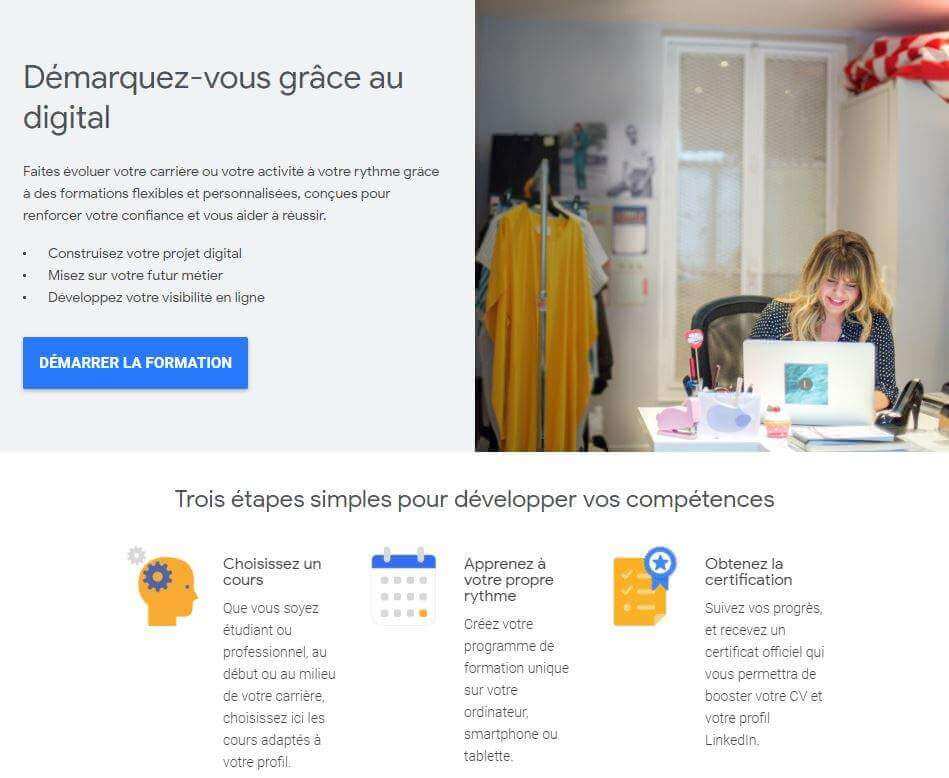 google cours en ligne