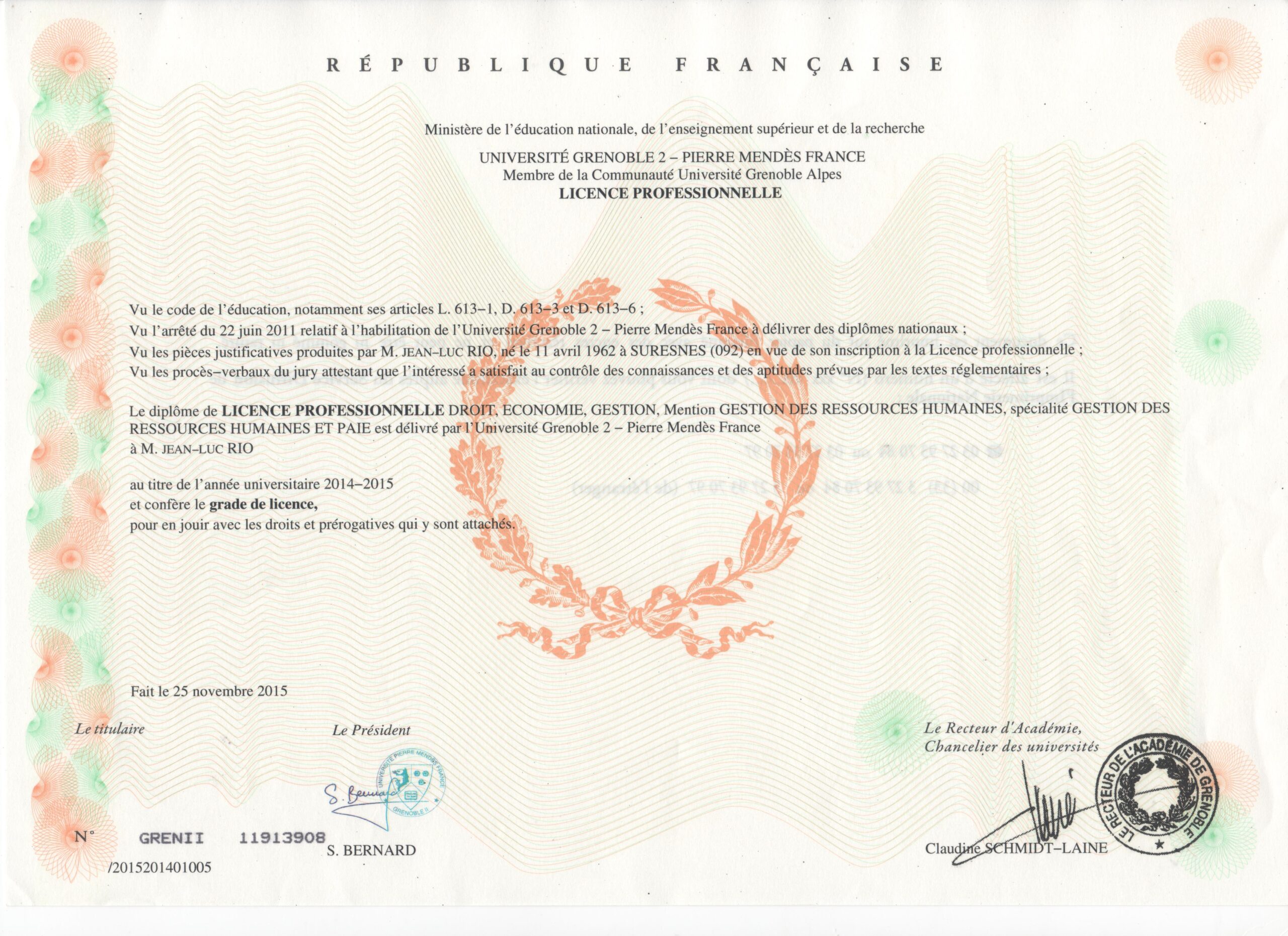licence professionnelle ressources humaines
