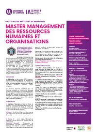 master 2 ressources humaines