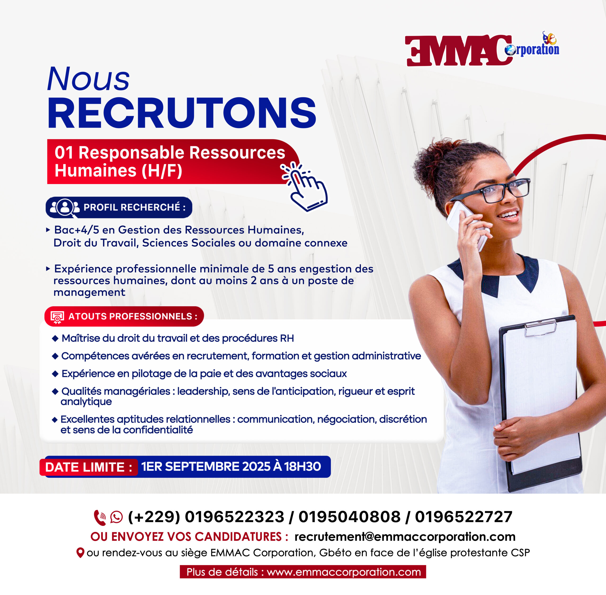 poste en ressources humaines